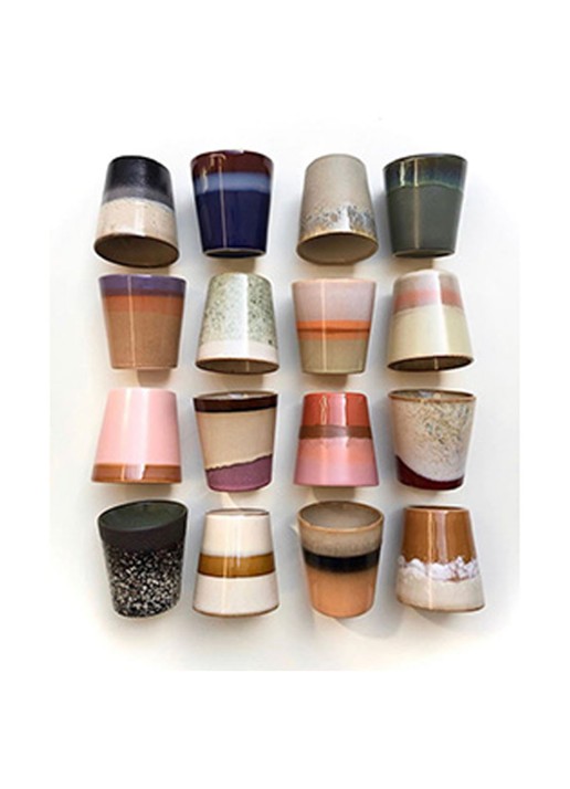 HKliving 70's Dunes kopje 18 cl - voorkant 7 beige