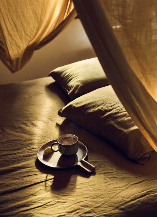 HKliving 70's Echo mok 42,5 cl - achterkant 3 bruin