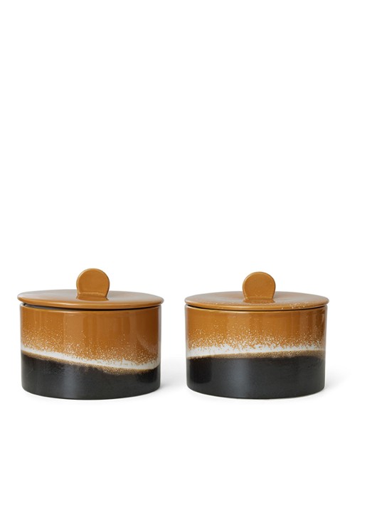 HKliving 70's Fire Cookie Jar voorraadpot  165 cl - detail 5 multicolor
