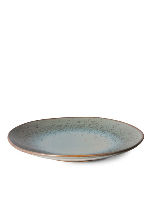 HKliving 70's Mineral dinerbord 29 cm set van 2 - detail 3 grijs