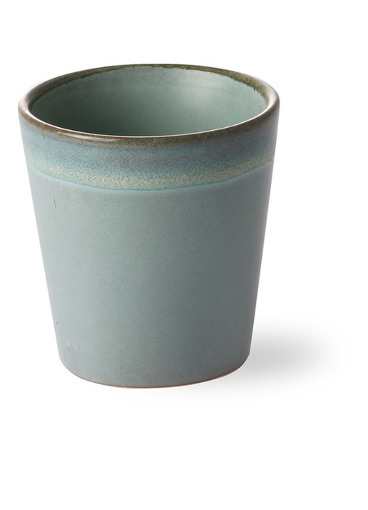 HKliving 70's Moss kopje 18 cl - voorkant 2 olijfgroen