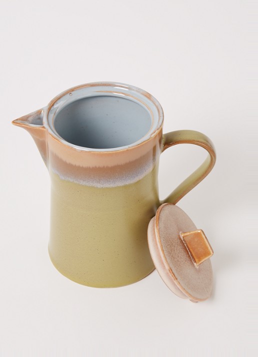 HKliving 70's Peat theepot 1 liter - detail 3 lichtgroen