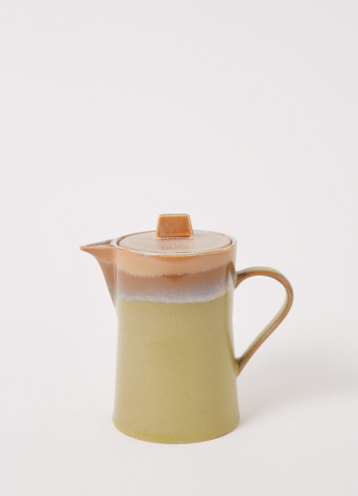 HKliving 70's Peat theepot 1 liter - voorkant 2 lichtgroen