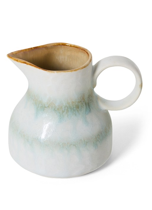HKliving 70's Petal melkkan 12,8 cl - detail lichtblauw