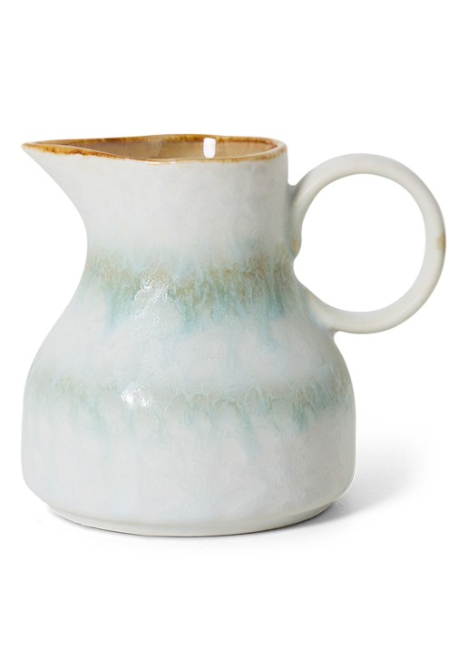 HKliving 70's Petal melkkan 12,8 cl - voorkant 2 lichtblauw