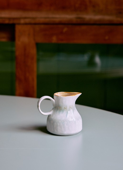 HKliving 70's Petal melkkan 12,8 cl - voorkant 3 lichtblauw