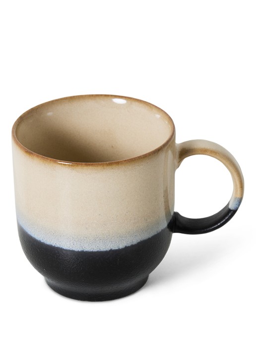 HKliving 70's Rock kopje 25 cl - detail 3 beige