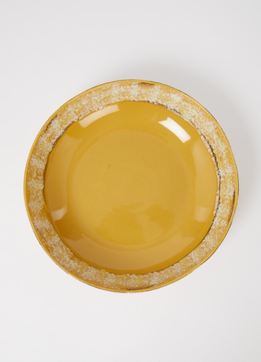 HKliving 70's saladeschaal 33 cm - voorkant 2 khaki