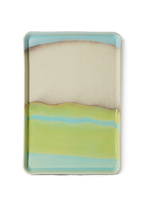 HKliving 70s Ceramics Glint serveerschaal 22,5 x 33 cm