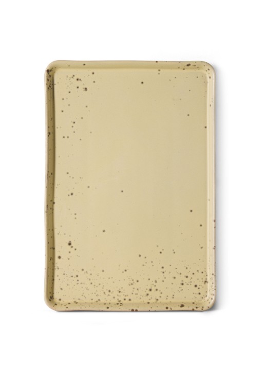 HKliving 70s Ceramics Grit serveerschaal 22,5 x 33 cm