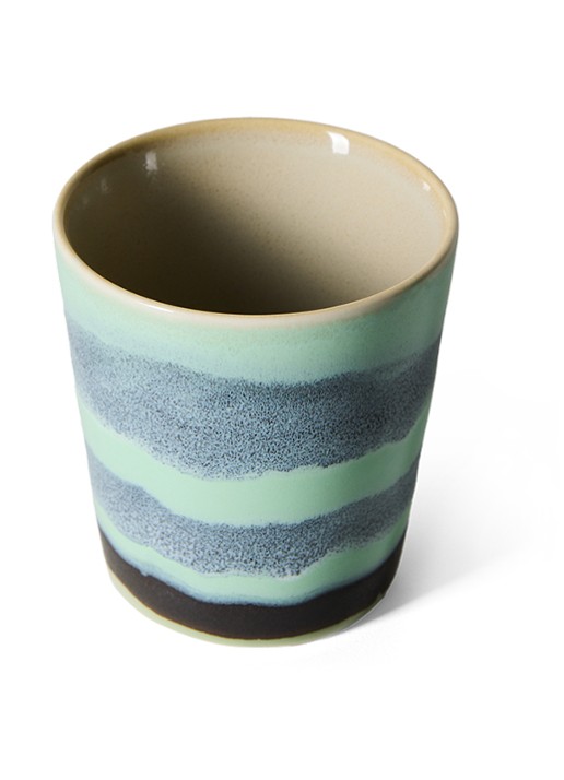 HKliving 70s Ceramics mok - voorkant 5 multicolor