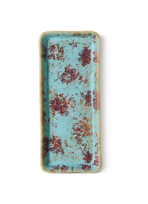 HKliving 70s Ceramics Patina serveerschaal 7,7 x 18 cm