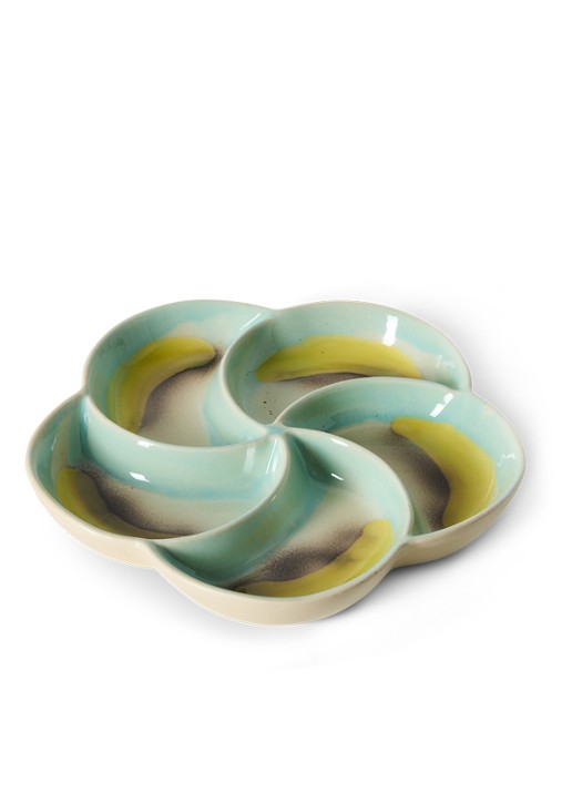 HKliving 70s Ceramics serveerschaal 20 cm - voorkant 2 mint