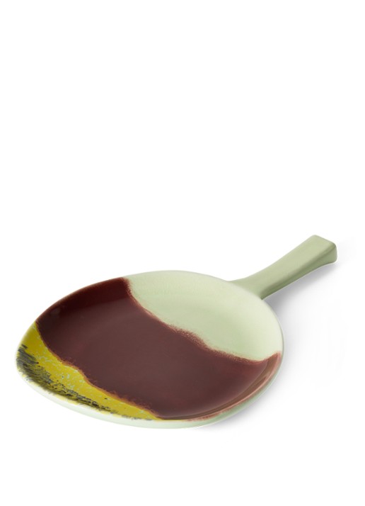 HKliving 70s Ceramics serveerschaal 30,5 cm - voorkant 5 lichtgroen