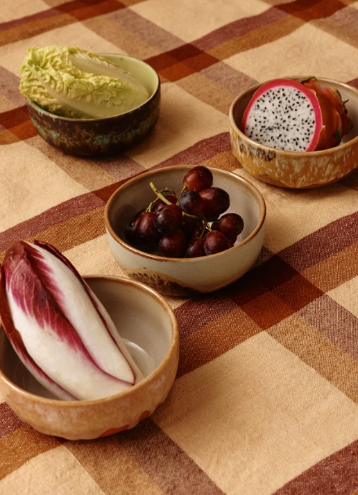 HKliving 70s ceramics: tapas bowl, shell - achterkant 4 multicolor