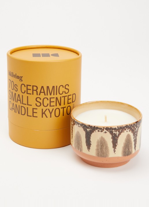 HKliving 70s Kyoto geurkaars 200 ml - detail 2 bruin