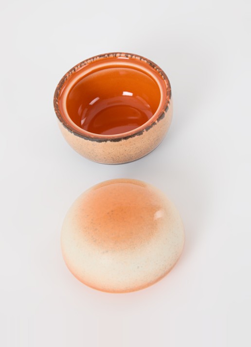 HKliving 8 AM suikerpotje 8 cm - voorkant 2 orange