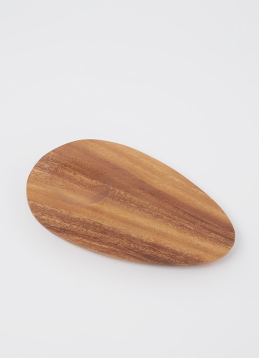 HKliving Acacia Avocado serveerplank 25 x 18 cm - voorkant 2 bruin