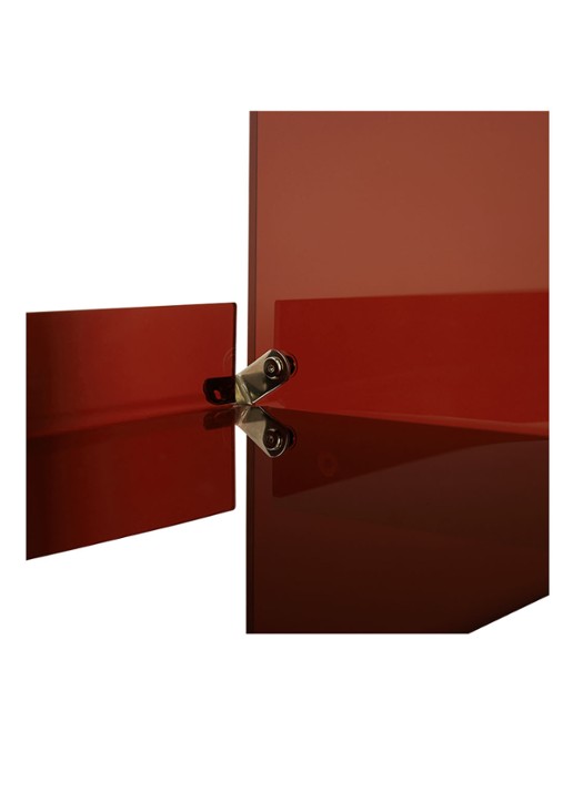 HKliving Acrylic stellingkast 160 x 137 cm - detail 4 bordeauxrood