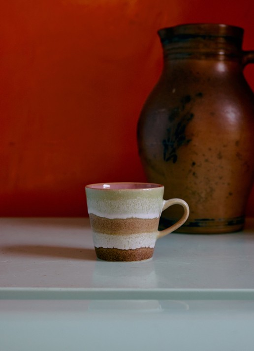 HKliving Americano mok 27 cl - detail 4 roze