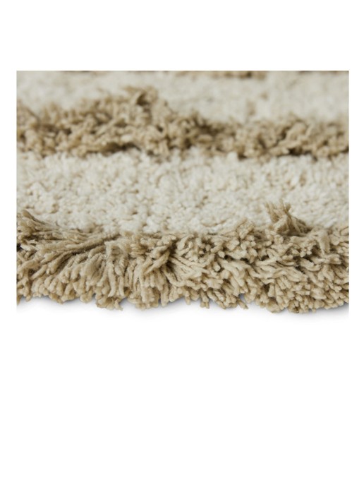 HKliving Badmat ø120 cm - detail 3 khaki