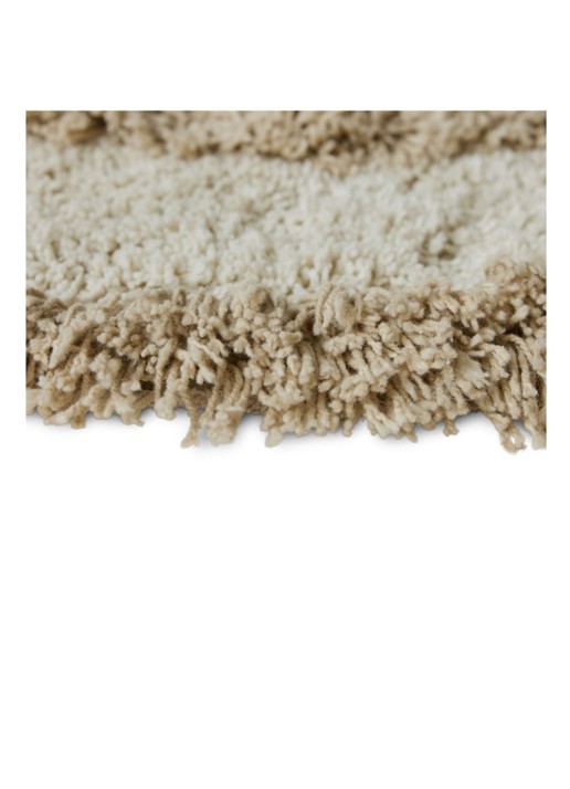 HKliving Badmat ø80 cm - detail 4 khaki