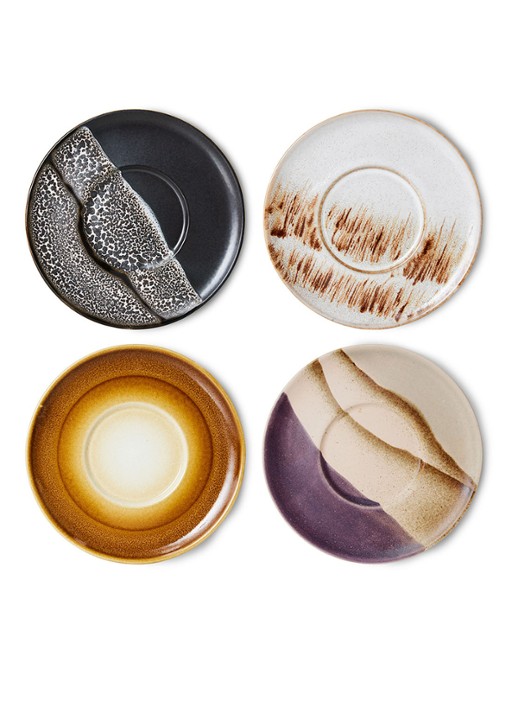 HKliving Big Sur schotel 13 cm set van 4