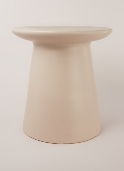HKliving Bijzettafel 43 cm - detail creme