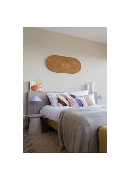 HKliving Bijzettafel 43 cm - voorkant 3 creme