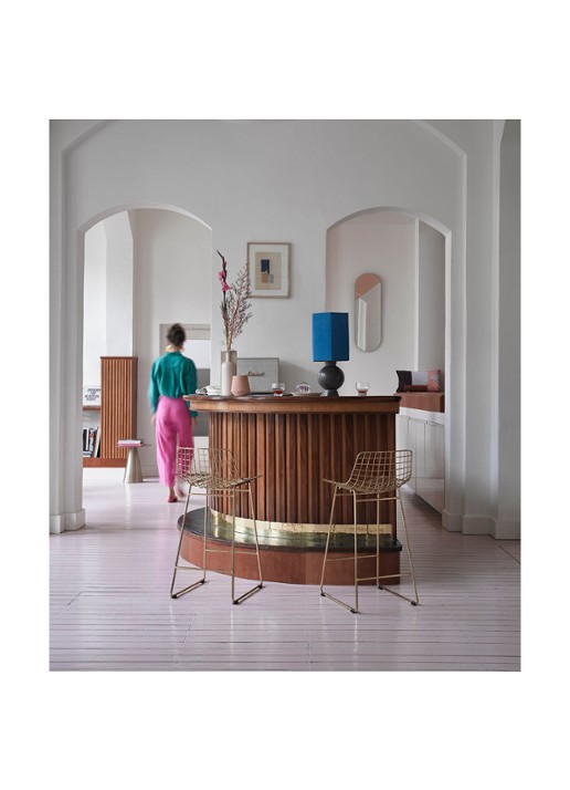 HKliving Brass bijzettafel 49 cm - detail 4 goud