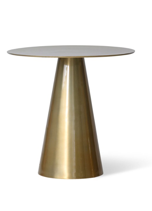 HKliving Brass bijzettafel 49 cm - voorkant goud
