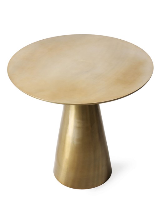 HKliving Brass bijzettafel 49 cm - voorkant 2 goud