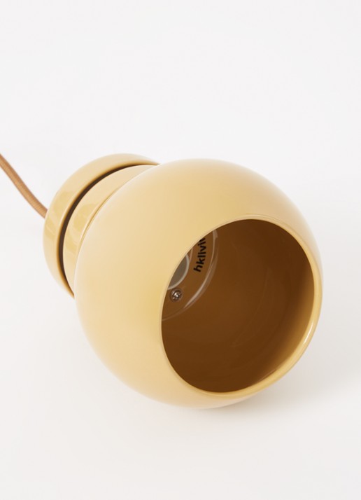 HKliving Bulb hanglamp Ø13 cm - voorkant 2 geel