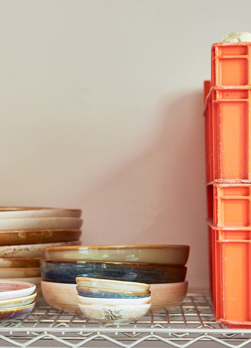 HKliving Chef Ceramics diep bord 19,3 cm  - voorkant 6 lichtgroen