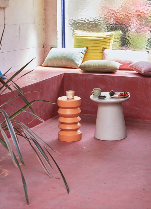 HKliving Chef Ceramics kop en schotel 22 cl - detail 2 lindegroen