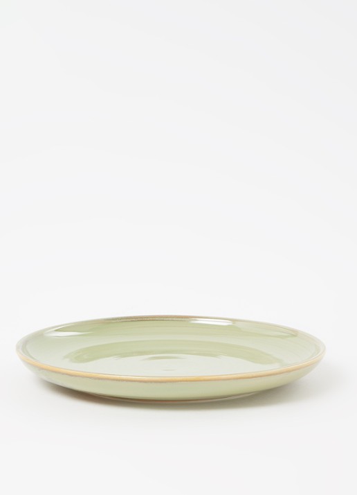 HKliving Chef ceramics ontbijtbord 20 cm - detail 2 mosgroen