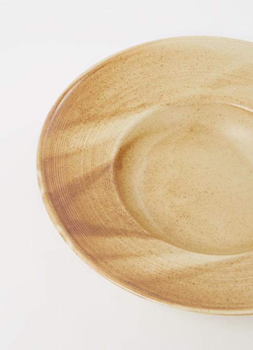 HKliving  Chef ceramics pastabord 28 cm - detail okergeel