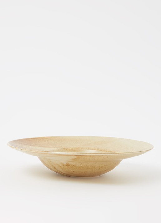 HKliving  Chef ceramics pastabord 28 cm - detail 2 okergeel
