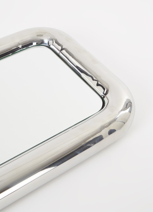 HKliving Chubby Chrome spiegel 45 cm x 80 cm - voorkant 3 zilver