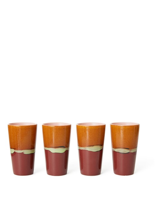 HKliving Clay koffiekopje 30 cl - voorkant 2 multicolor