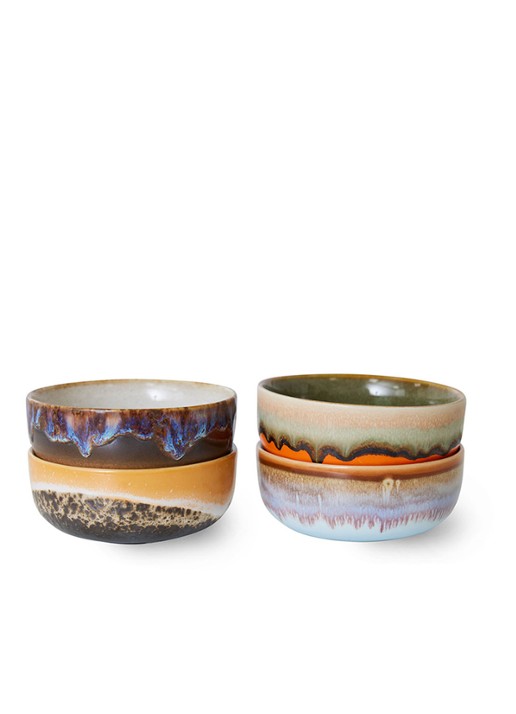 HKliving Crystal kom 11 cm set van 4