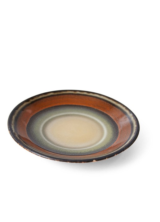 HKliving Dark Roast schotel 11,5 cm - voorkant 2 orange