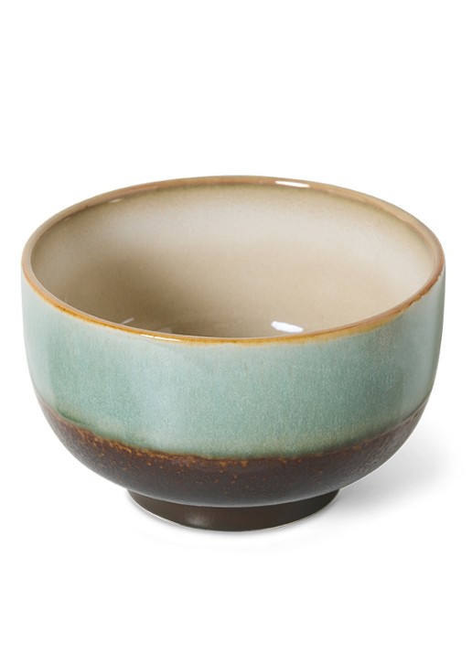 HKliving Depths noodle kom 13,5 cm - voorkant 4 lichtblauw