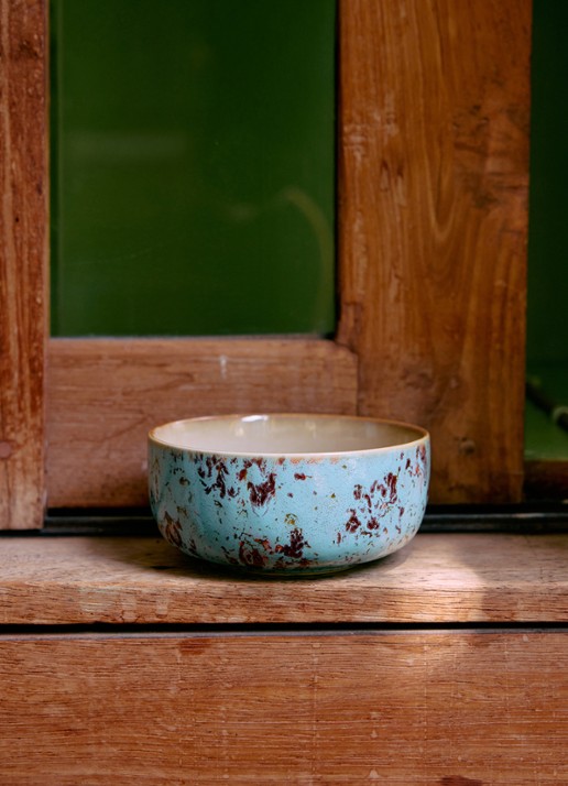 HKliving Dessert kom 12,5 cm - detail 2 turquoise