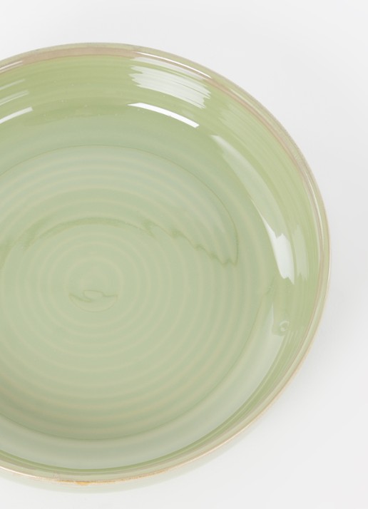 HKliving Diep bord 21,5 cm - detail 3 lichtgroen
