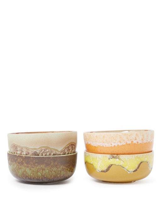 HKliving Drift Tapas kom 11 cm set van 4