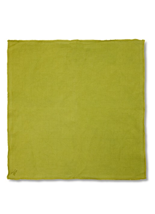 HKliving Ease servetten 50 x 50 cm set van 2 - voorkant 3 groen