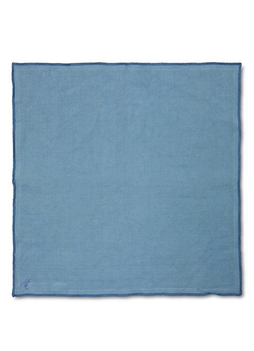 HKliving Ease servetten 50 x 50 cm set van 2 - voorkant 2 blauw