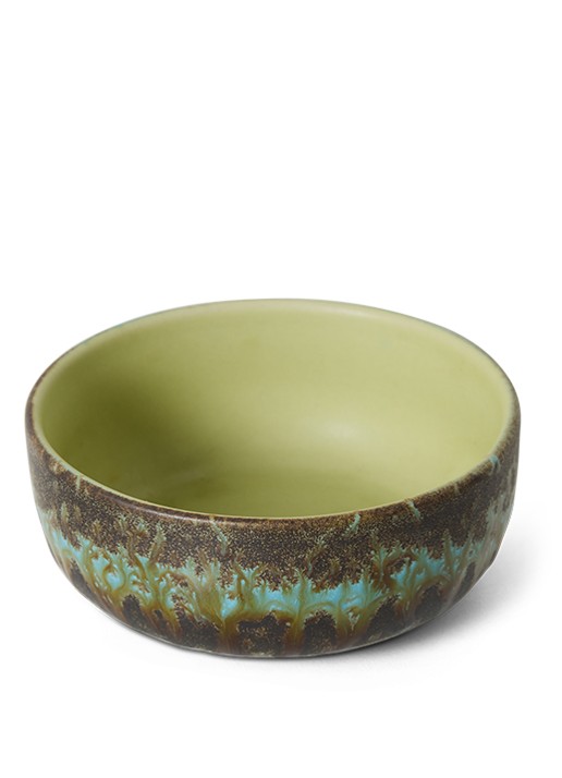 HKliving Fern tapas kom 11 cm - voorkant 2 groen