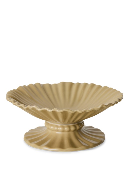 HKliving Fruitschaal 27 cm - detail beige